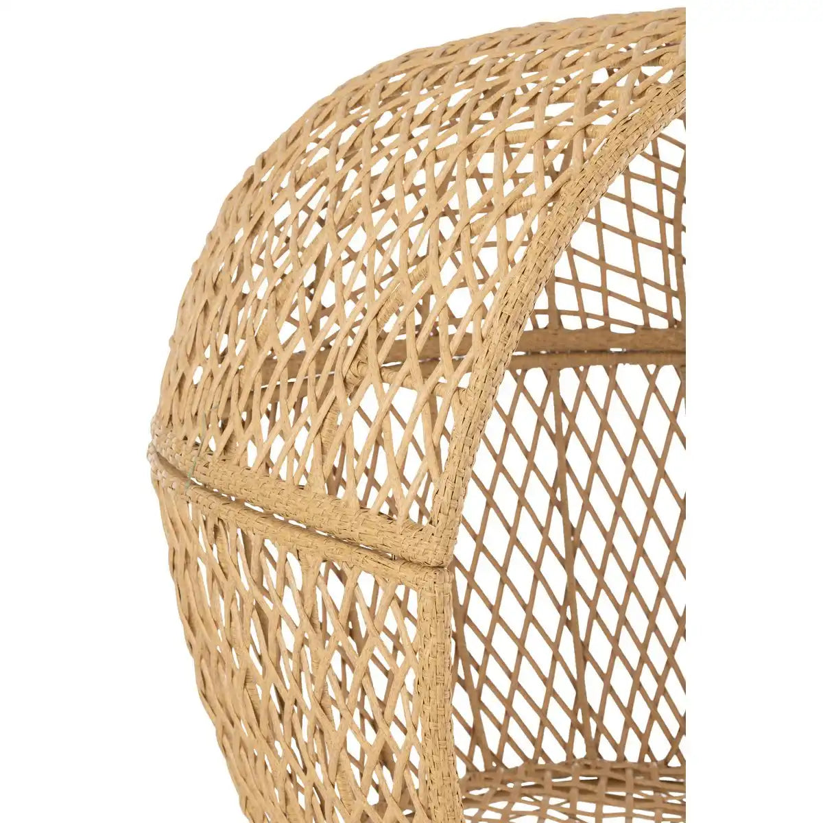 J-Line Lounge Chair+Kissen Eva Metal/Reed Beige