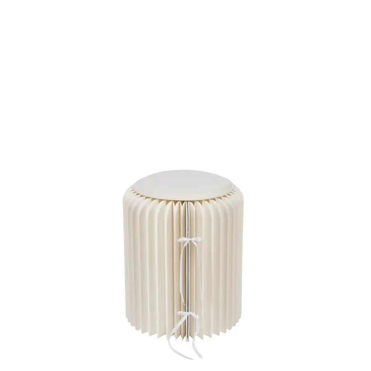 J-Line Pouf Fold Papier gebrochen weiß gebrochen