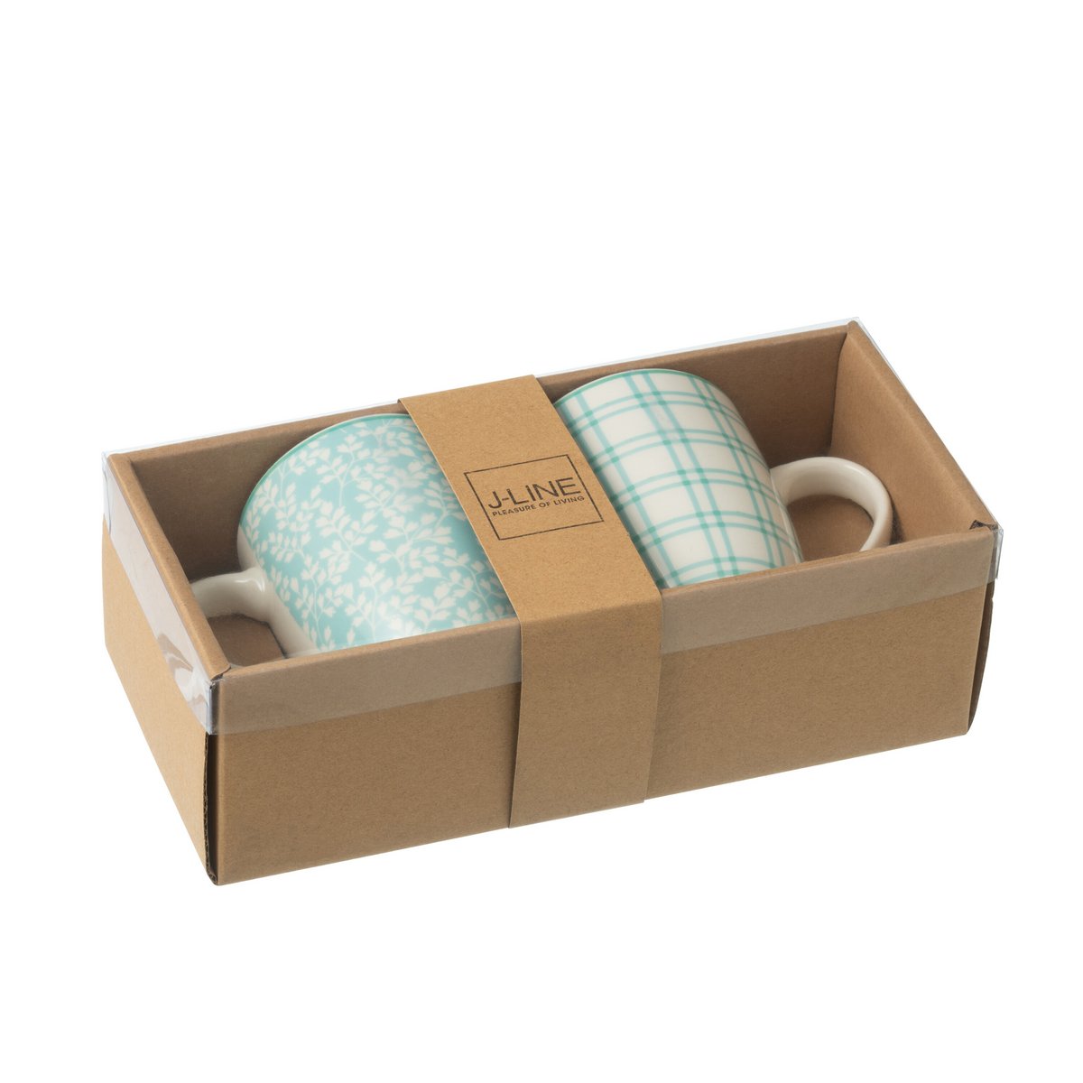 Box 2 Tassen Keramikblau