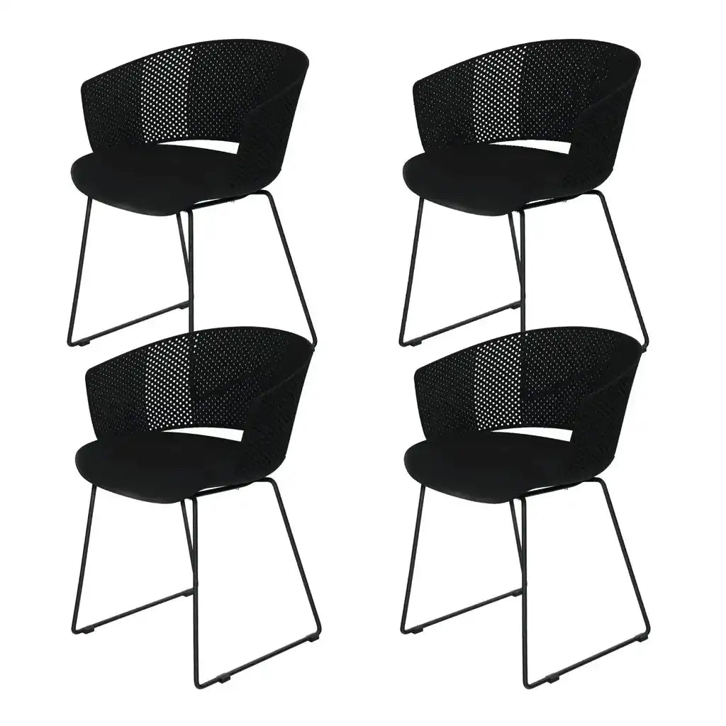 4er Set Gartenstuhl Gartensessel Noville - HomeDesign Knaus