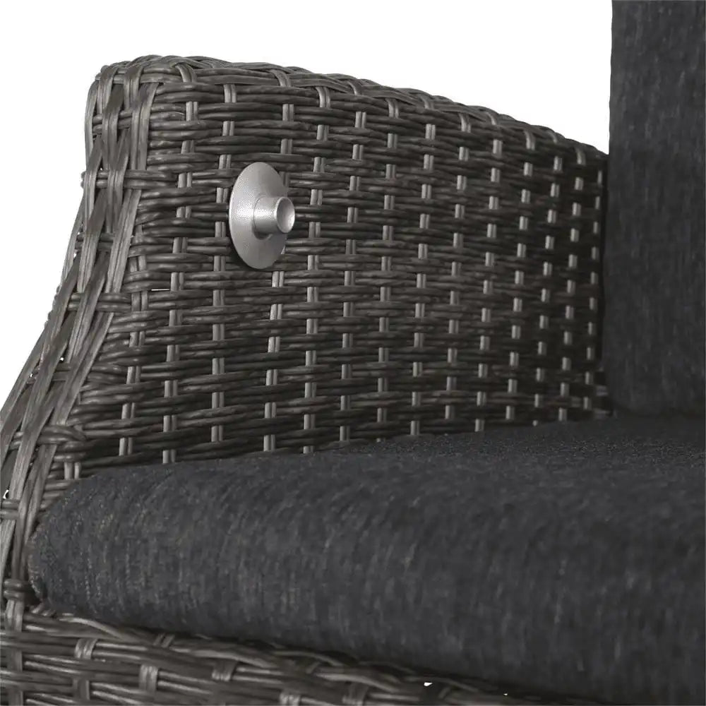 4er Set Gartenstuhl Gartenssel Dinner Stuhl Soho Comfort Coal - HomeDesign Knaus