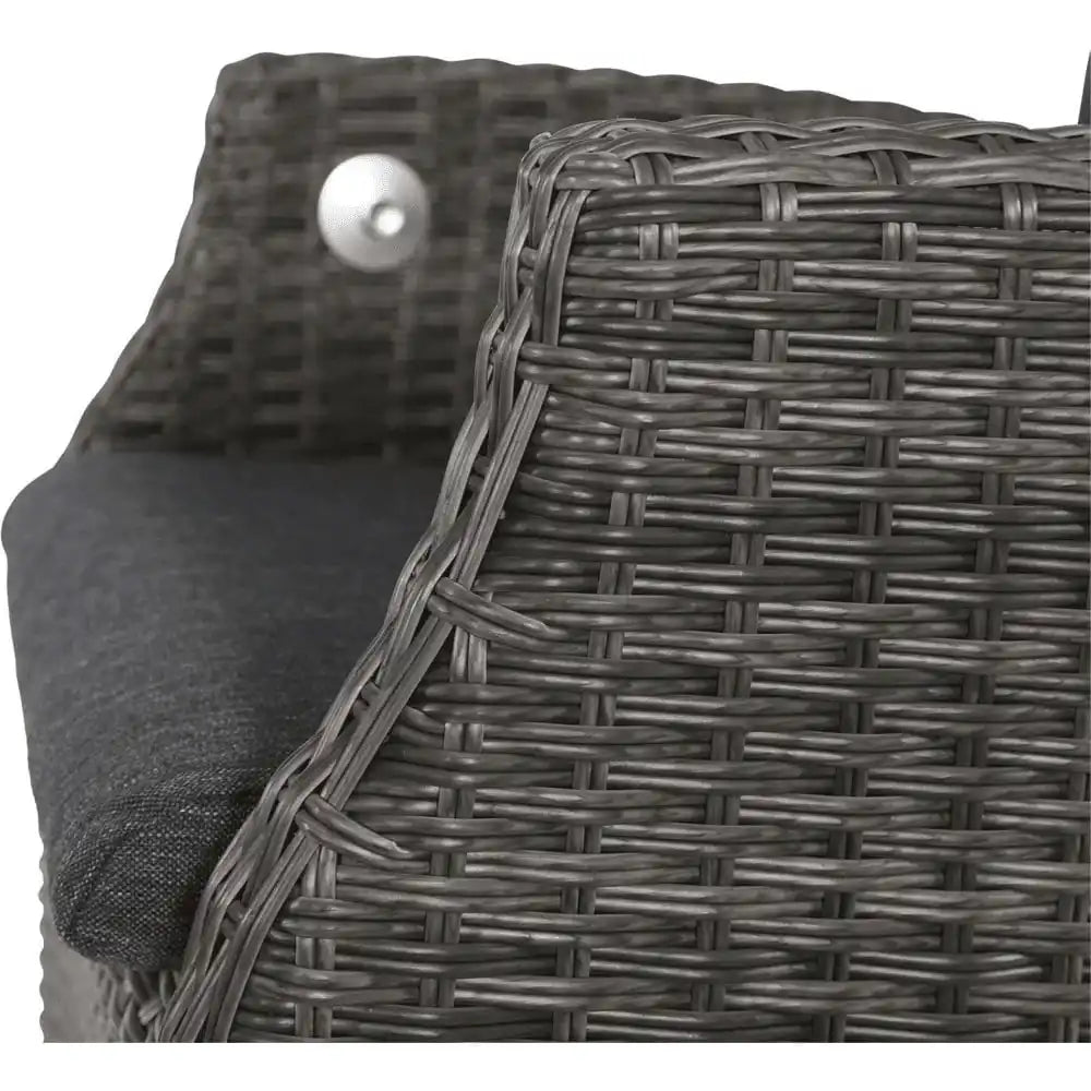 4er Set Gartenstuhl Gartenssel Dinner Stuhl Soho Comfort Coal - HomeDesign Knaus