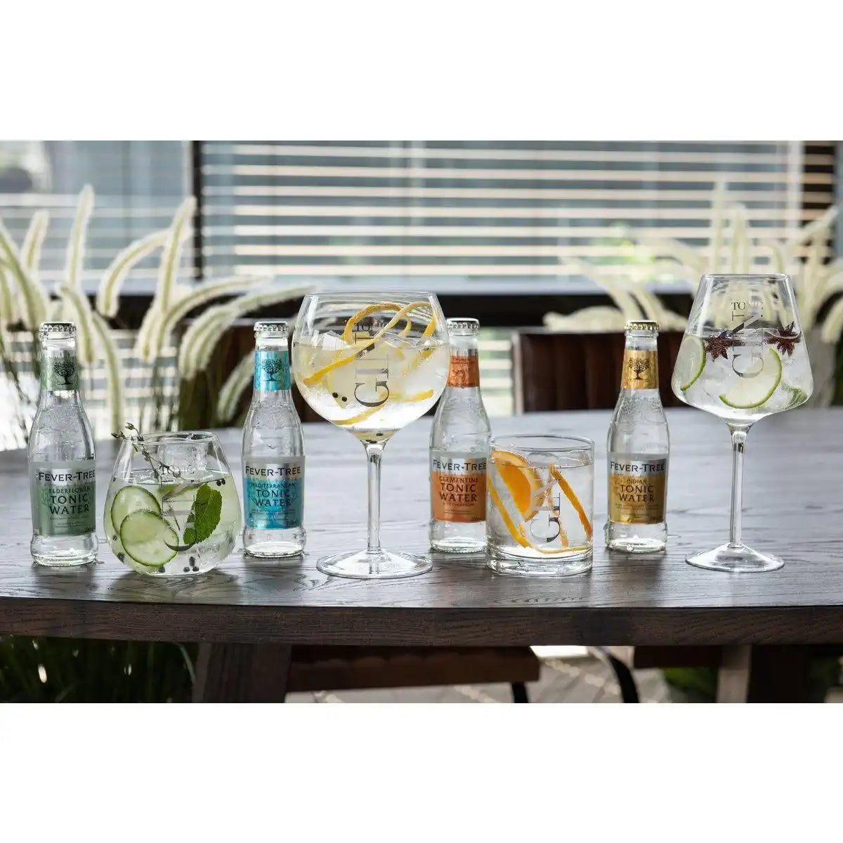 4er Set hohes Gin Tonic Glas transparent 880ml - HomeDesign Knaus
