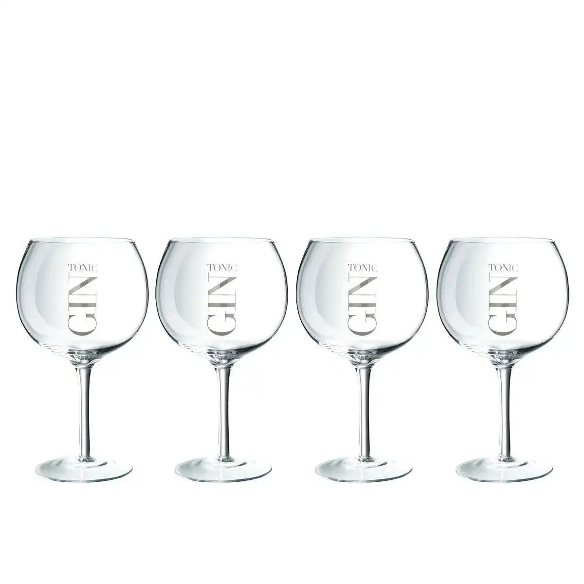 4er Set hohes Gin Tonic Glas transparent 880ml - HomeDesign Knaus