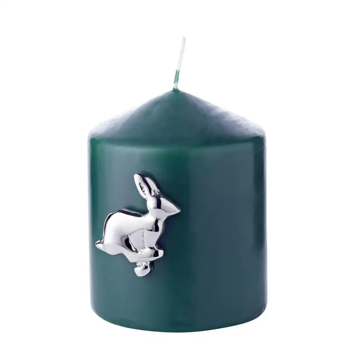 4er-Set Kerzenpin Hase (Höhe 4 cm), Aluminium vernickelt - HomeDesign Knaus