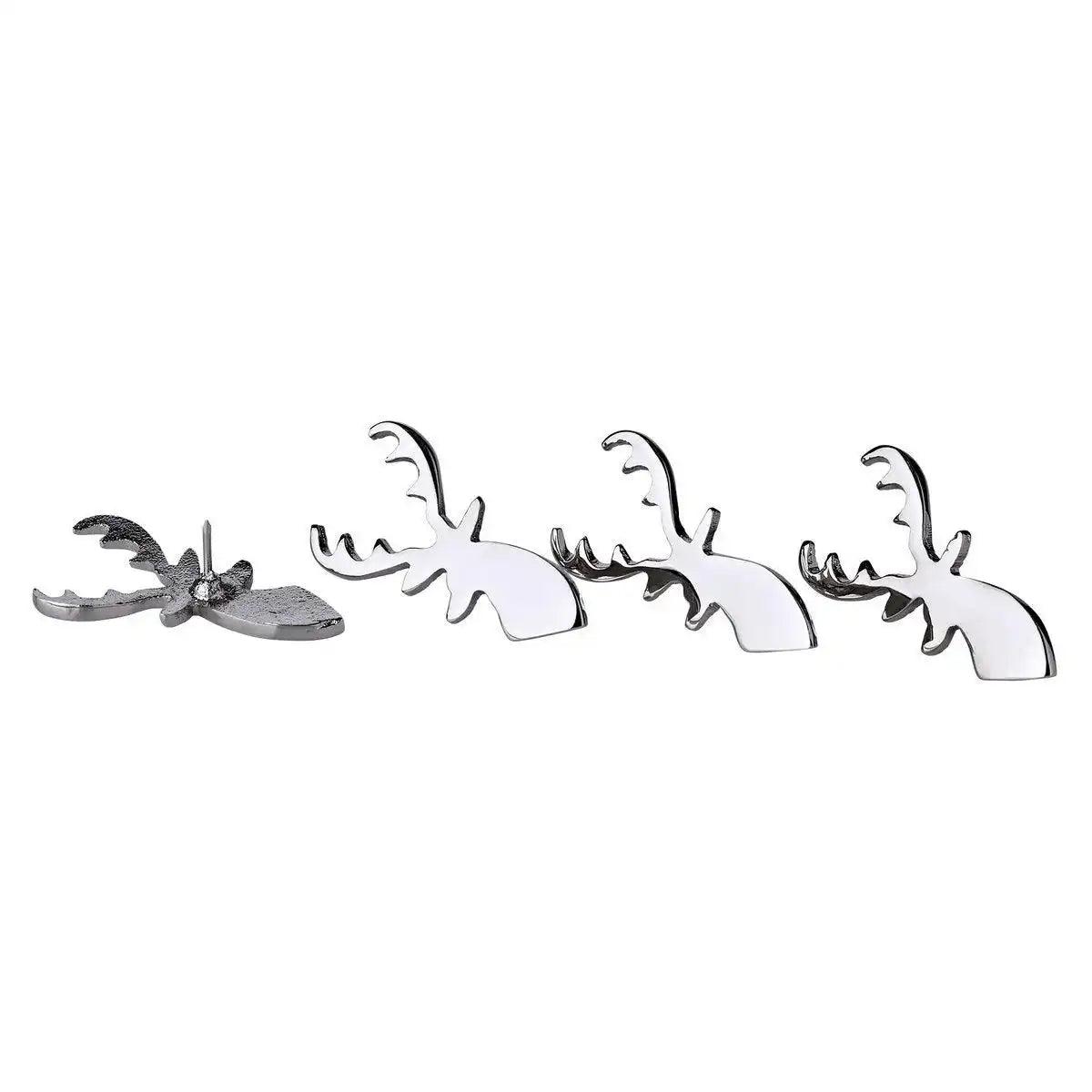 4er-Set Kerzenpin Risa (Höhe 7 cm), Kerzenstecker, Alumnium - HomeDesign Knaus