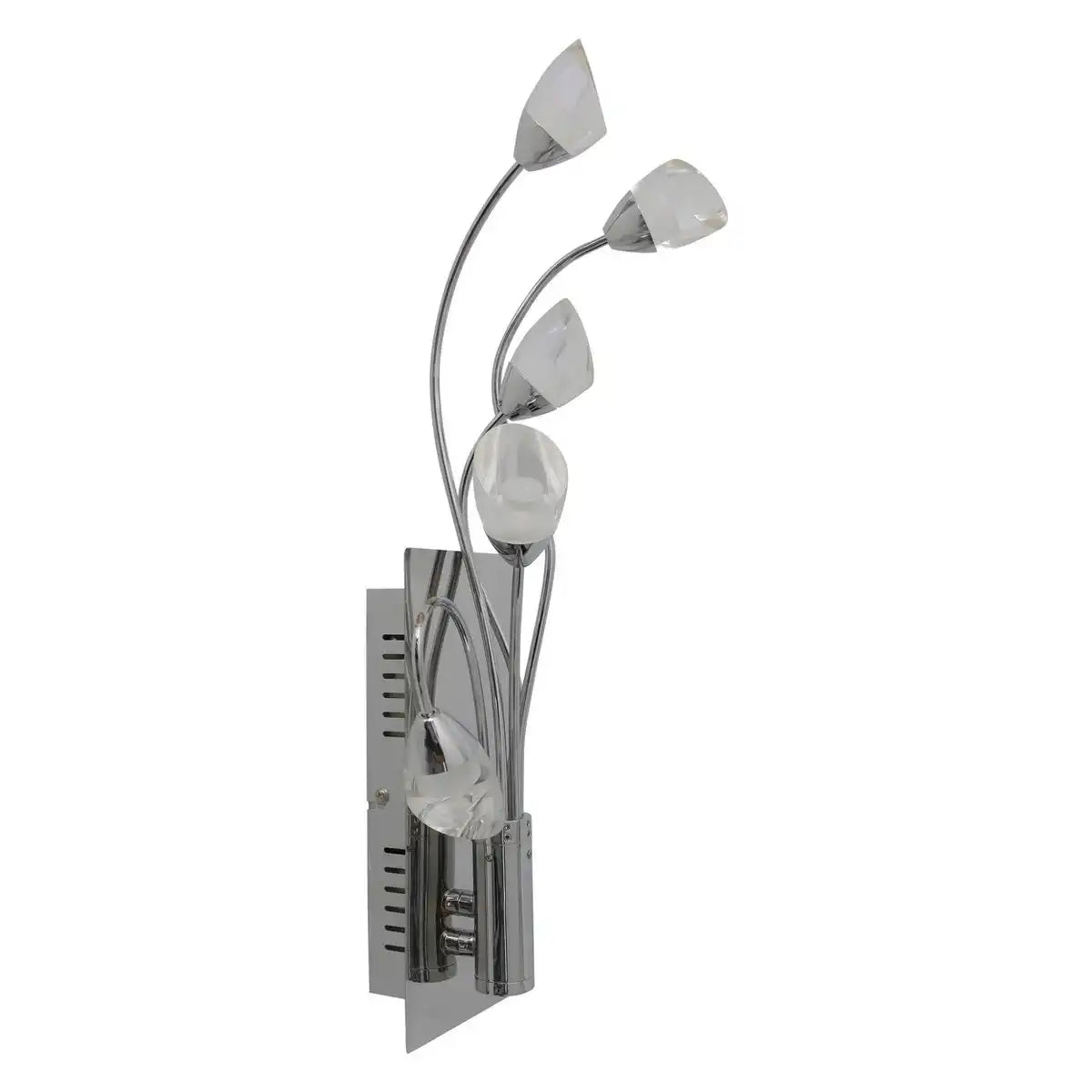 LED Wandleuchte "SHINNY" aus Metall und Kunststoff in Chrom mit fest verbauten LEDs, 50 cm