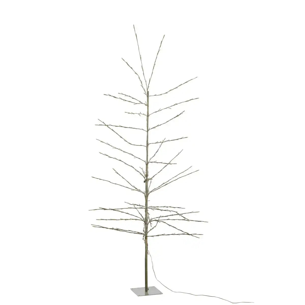 J-Line Weihnachtsbaum Bare+ LED Metall Weiß