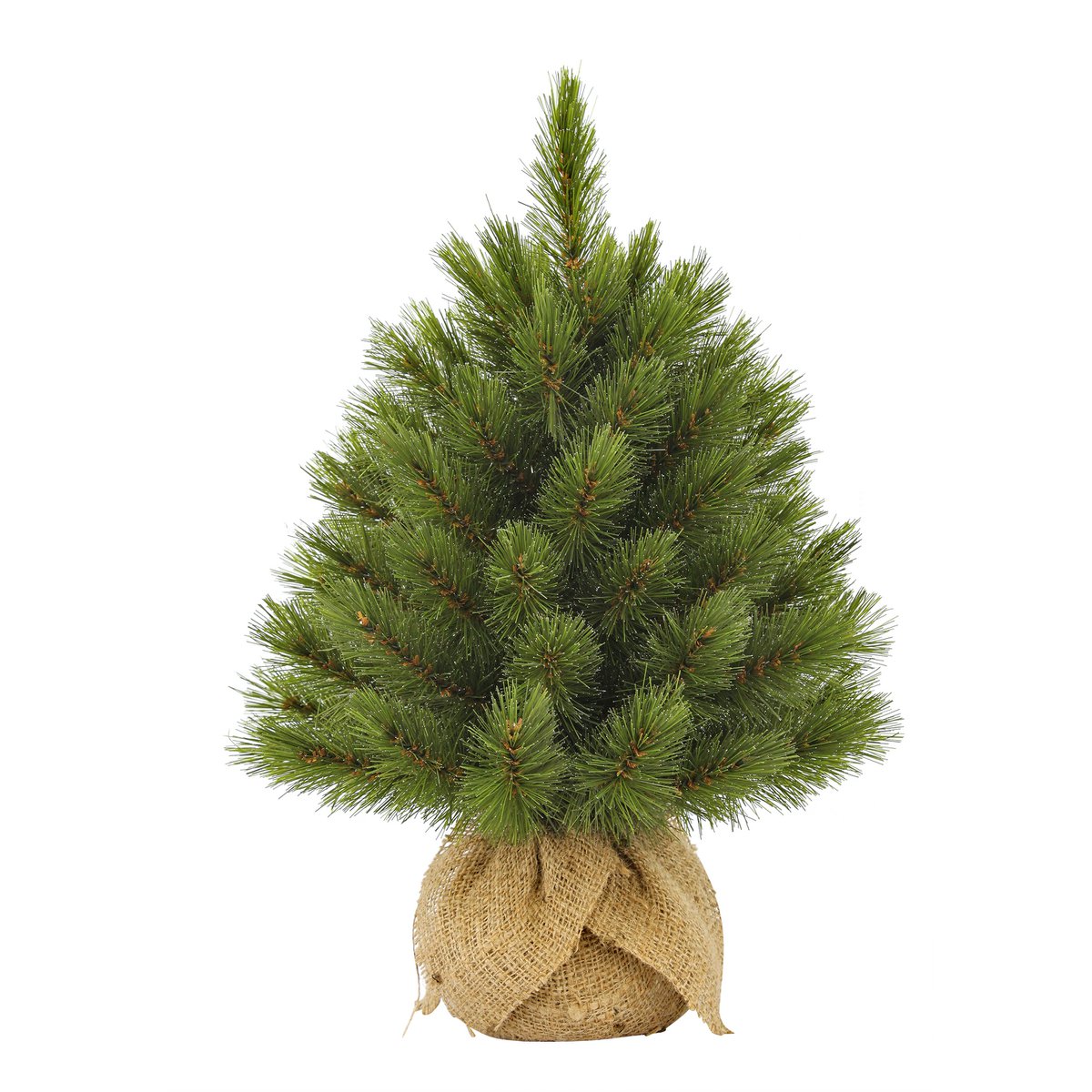 Künstlicher Weihnachtsbaum aus Jute – H45 x Ø36 cm – Grün