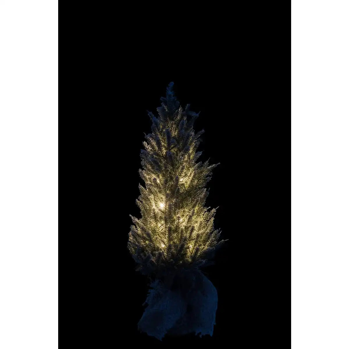 Dekoration Weihnachtsbaum + Topf - Jute/Kunststoff - Grün - Medium