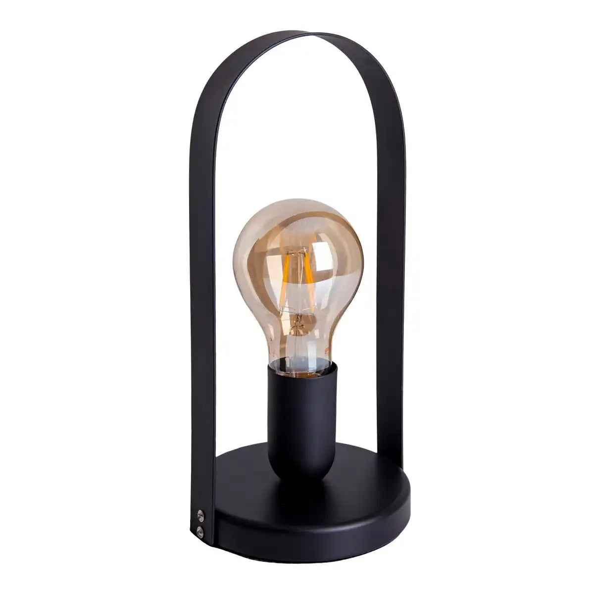 Metall-Tischleuchte "Faro" h: 28,5cm schwarz