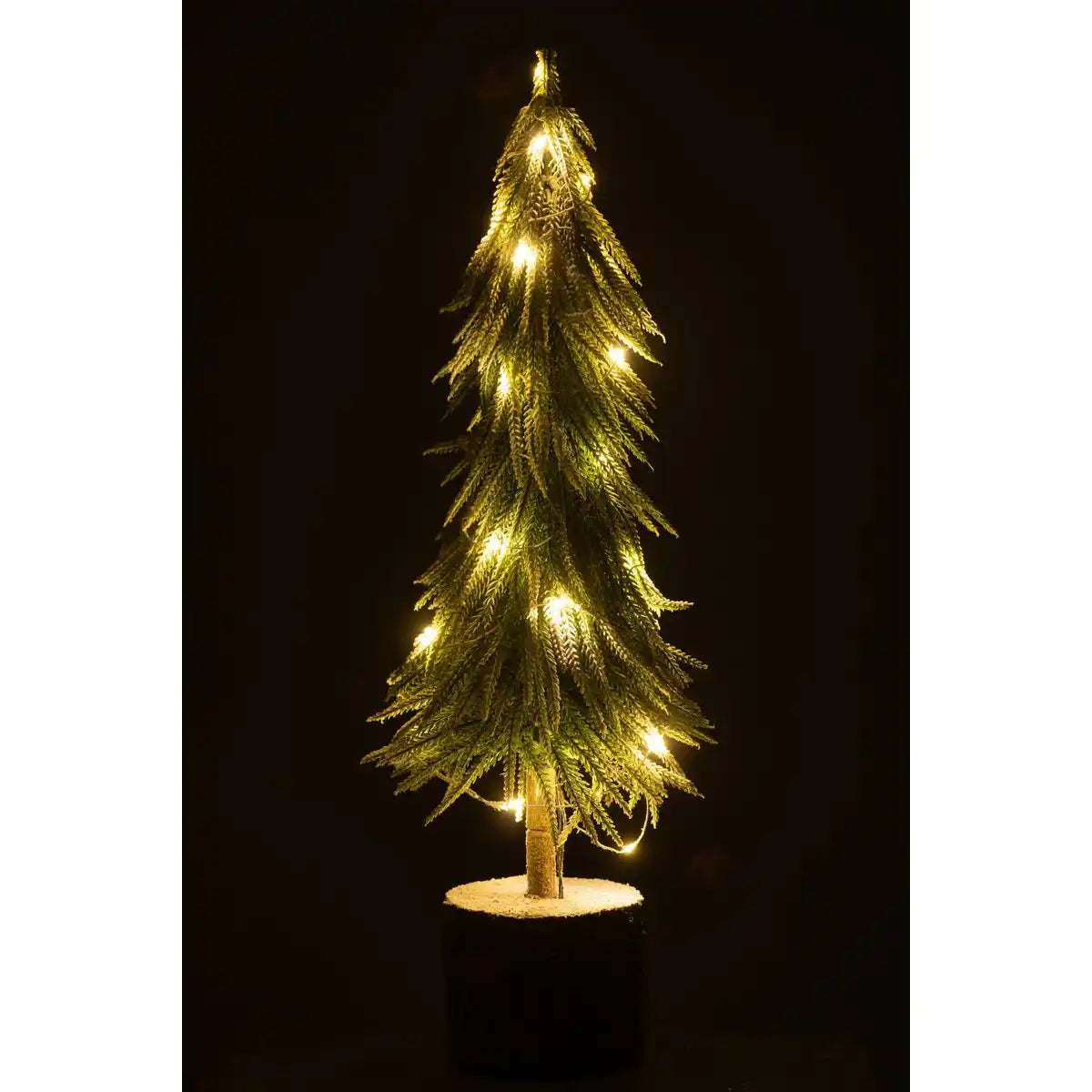 J-Line Weihnachtsbaum A+Led Kunststoff Schneegrün Groß