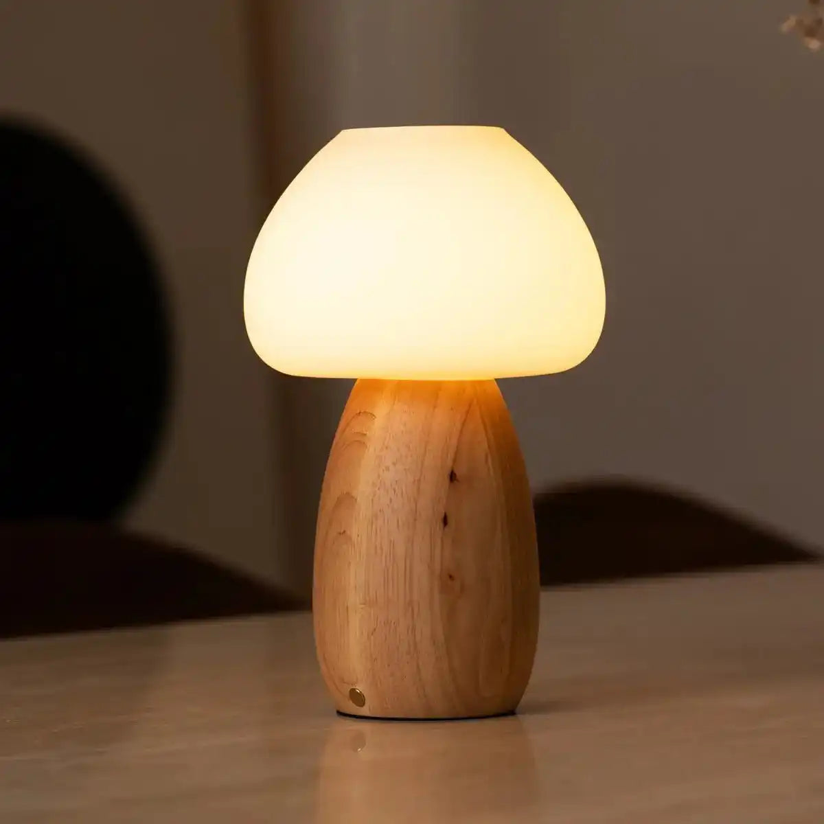 Bärenhellbraun stilvolle wiederaufladbare Lampe-schnurlos, dimmbar, umweltfreundliches Design