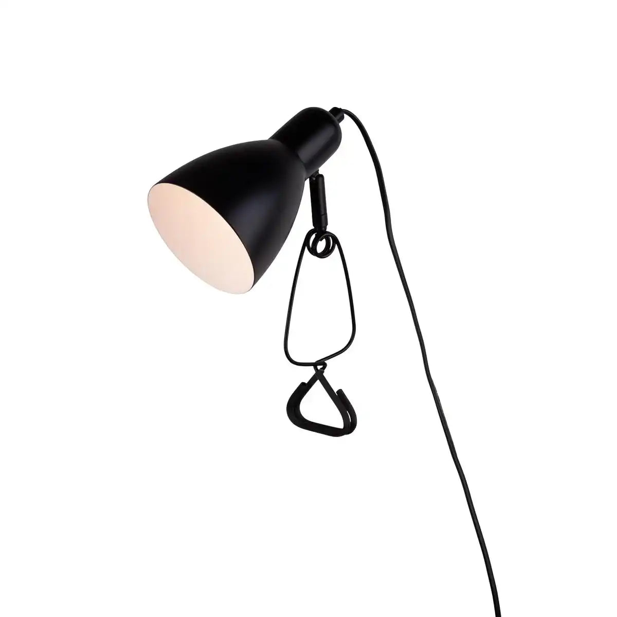 Klemmtischleuchte "MARA" matt schwarz für E14 max. 18 Watt, für Innenräume, 28 cm hoch