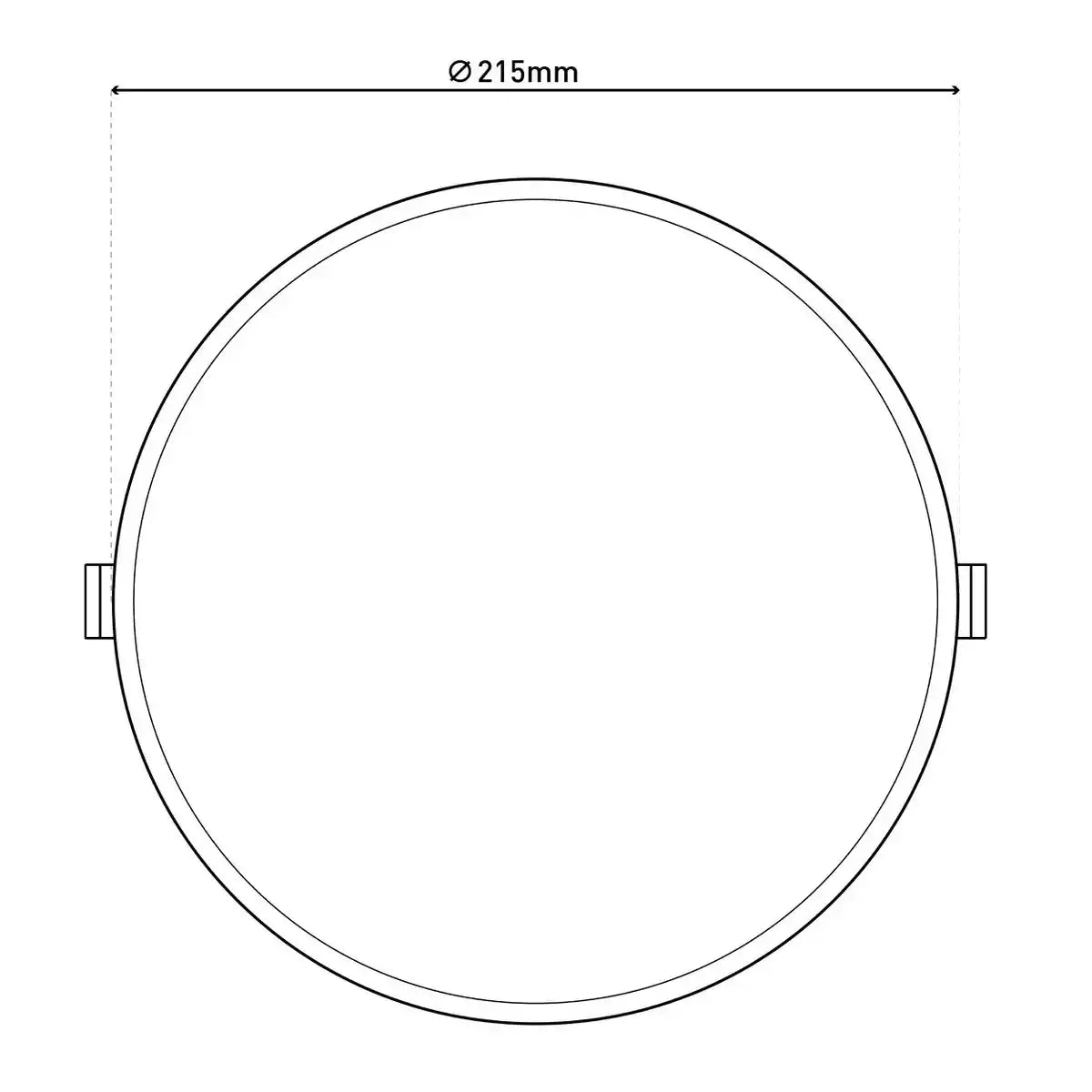 LED Einbauleuchte D: 21,5cm dimmbar "SUMA"