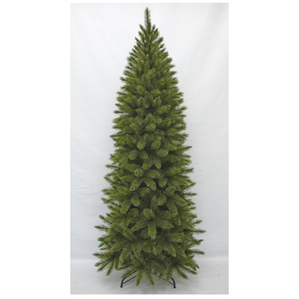 Schmaler künstlicher Weihnachtsbaum von Bristlecone – H230 x Ø94 cm – Grün