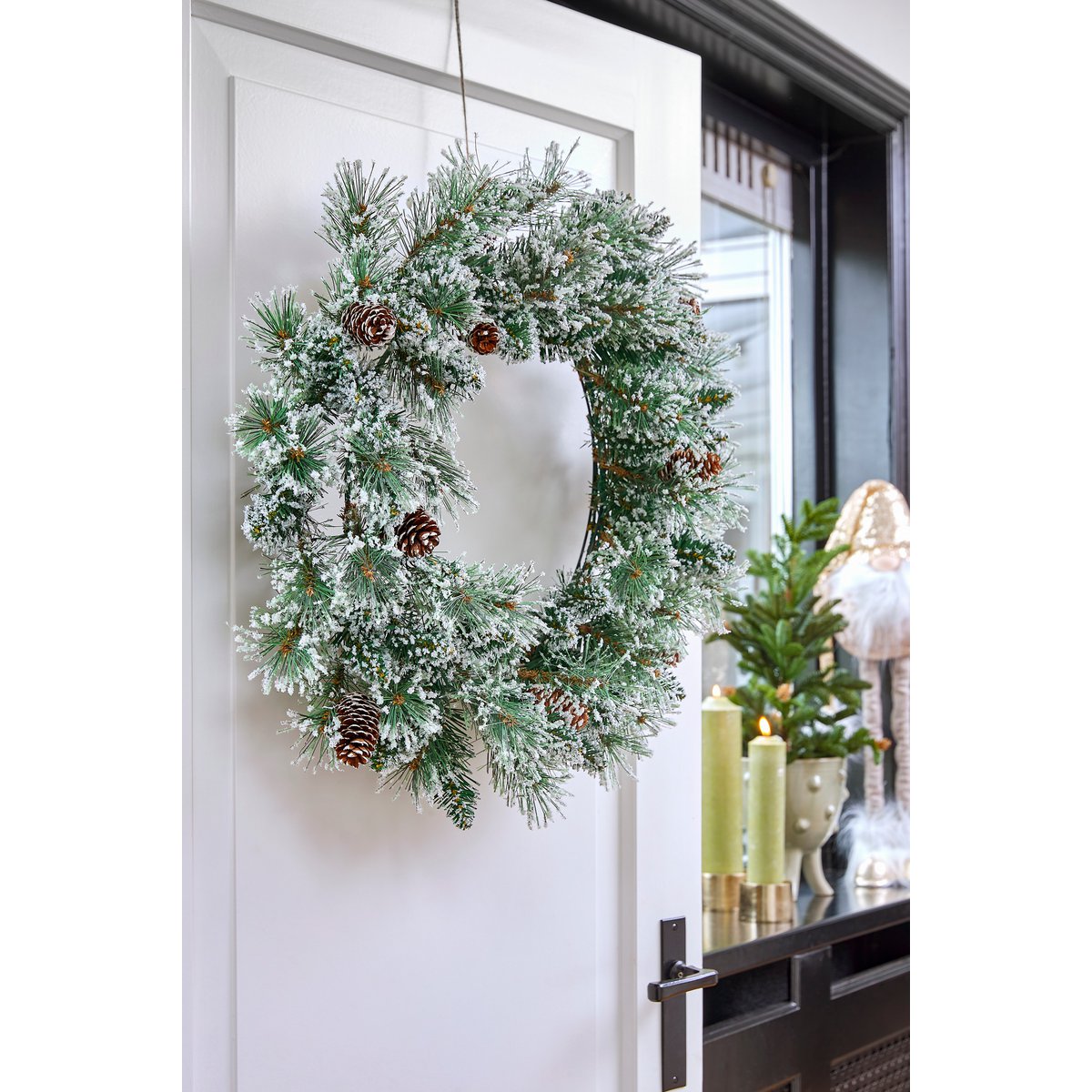 Weihnachtskrankz - Ø60 cm - Groen Frosted