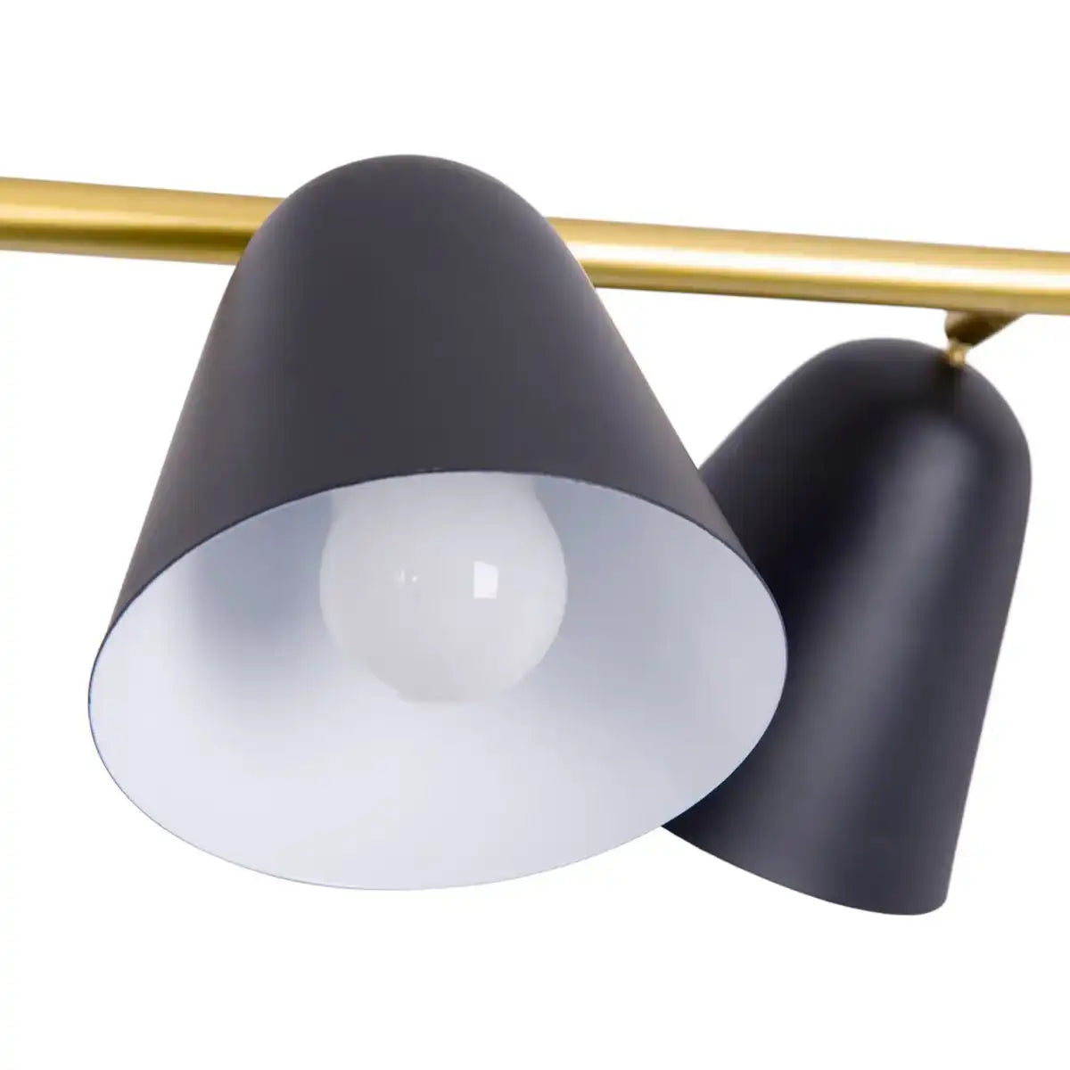 4er-Pendelleuchte "TRITON" aus schwarzem Metall in Schwarz, mit E27-Fassung, Beleuchtung für Wohnzimmer, Esszimmer oder Büro.