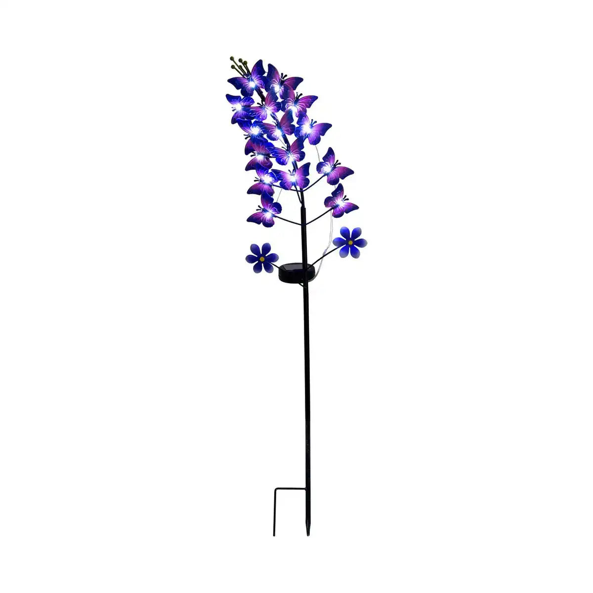 LED Solarleuchte "VIOLA" , für Außen, Erdspieß aus Metall in Violett, mit integrierter LED