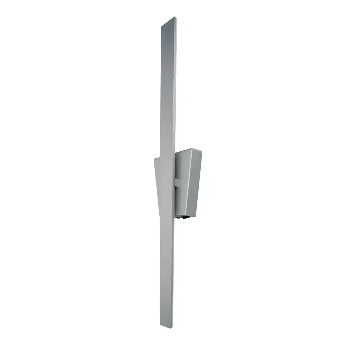 LED Wandleuchte "TREVOR" nickel matt, Wandlampe aus Metall und Kunststoff in Nickel matt, mit fest verbauten LEDs, Wandbeleuchtung innen 62 x 10 x 4,5 cm