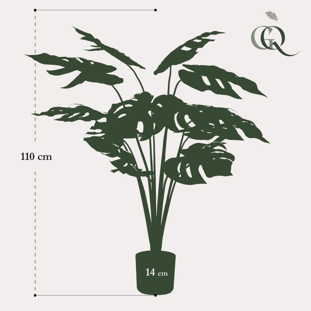 Monstera Deliciosa - Kunstpflanze - 95 cm