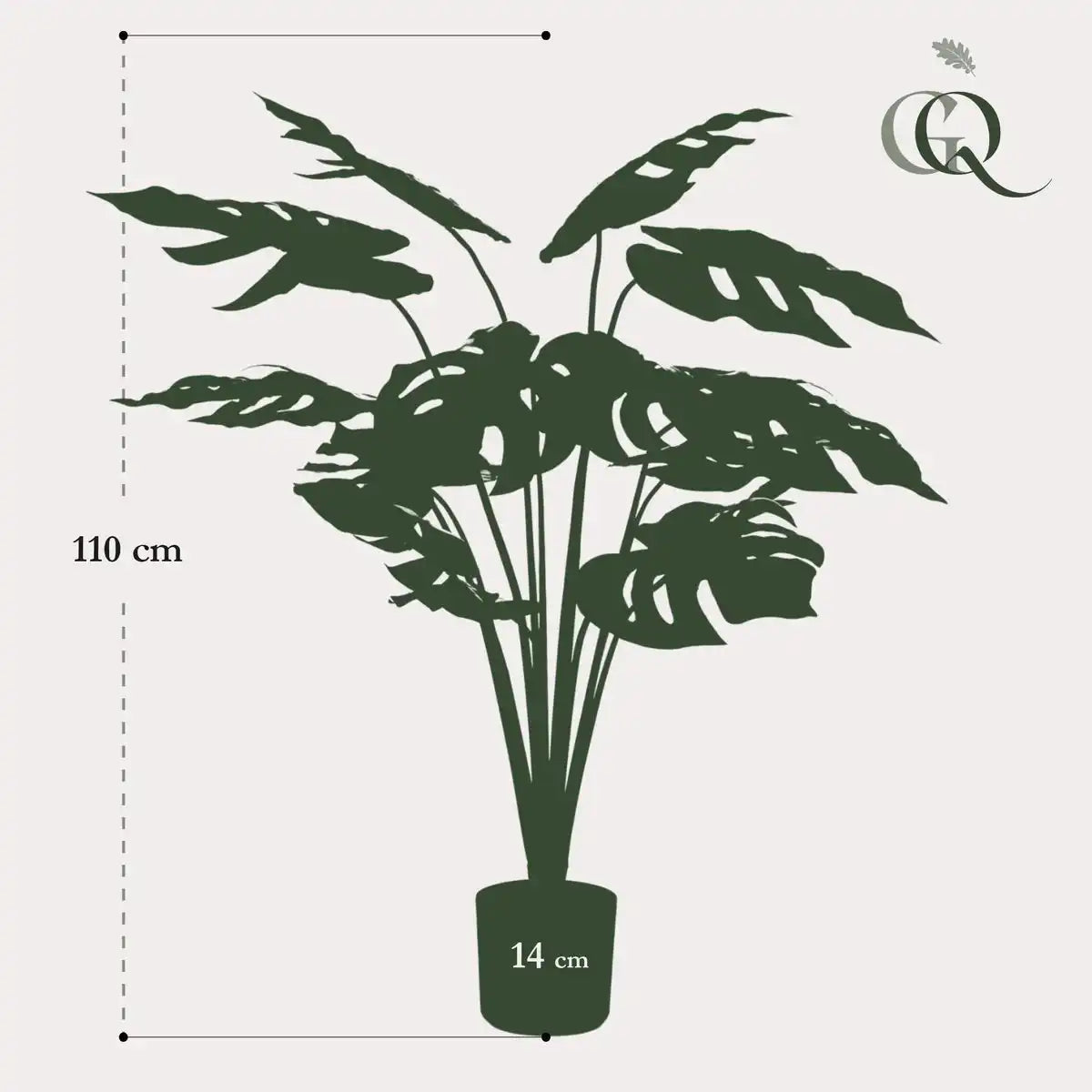 Monstera Deliciosa - Kunstpflanze - 95 cm