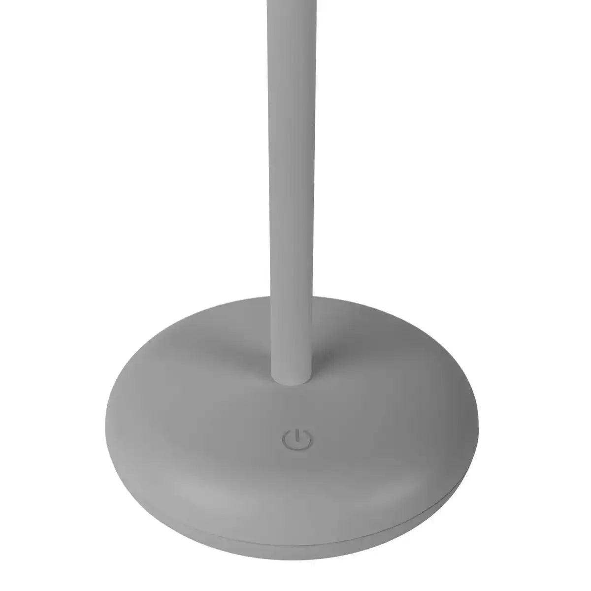 Akku-Tischleuchte "PASI" für Außen und Innen, aus Metall und Kunststoff in Grau, dimmbar, mit Touch- und Memory-Funktion, ca. 26 cm hoch
