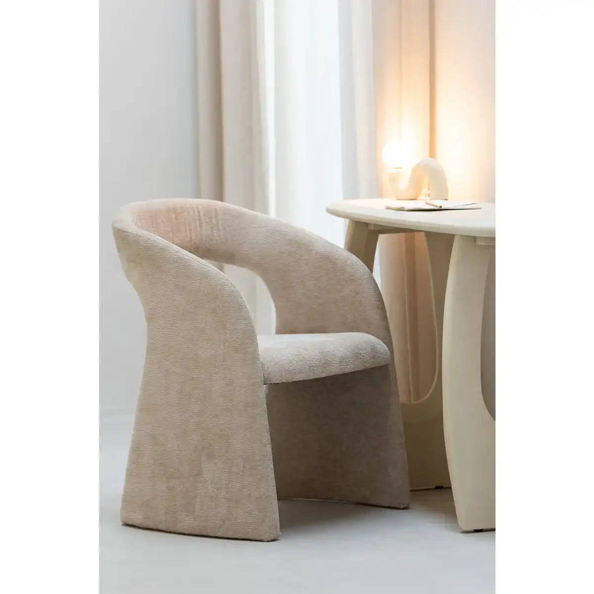 J-Line Anise Stuhl Textil Beige