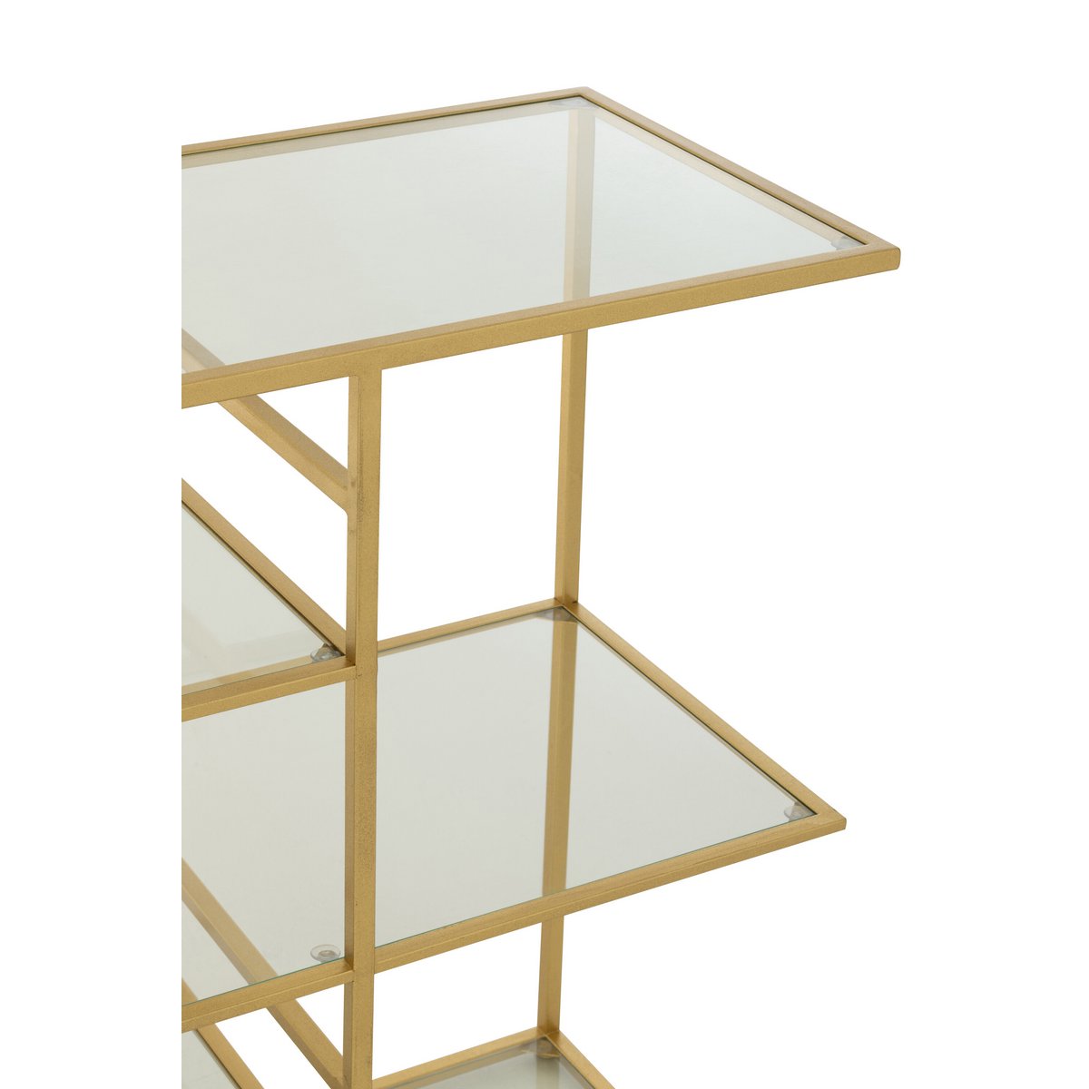 J-Line-Konsolen-Eisen/Glas Gold gefärbt