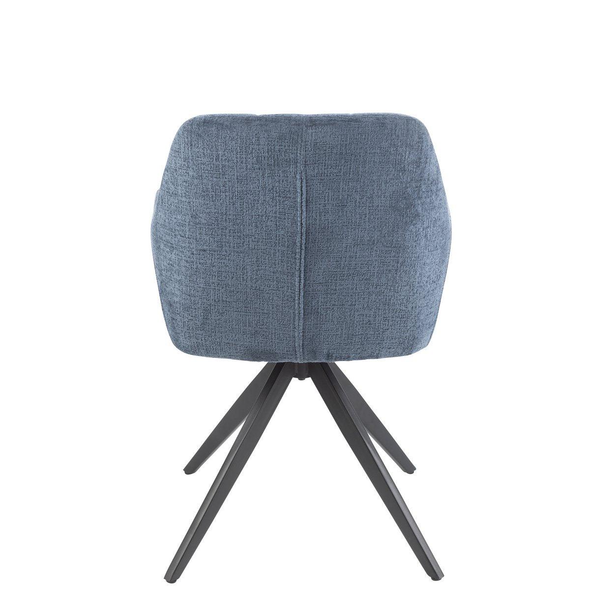 J-Line Stuhl Louna Eisen/Acryl Blau