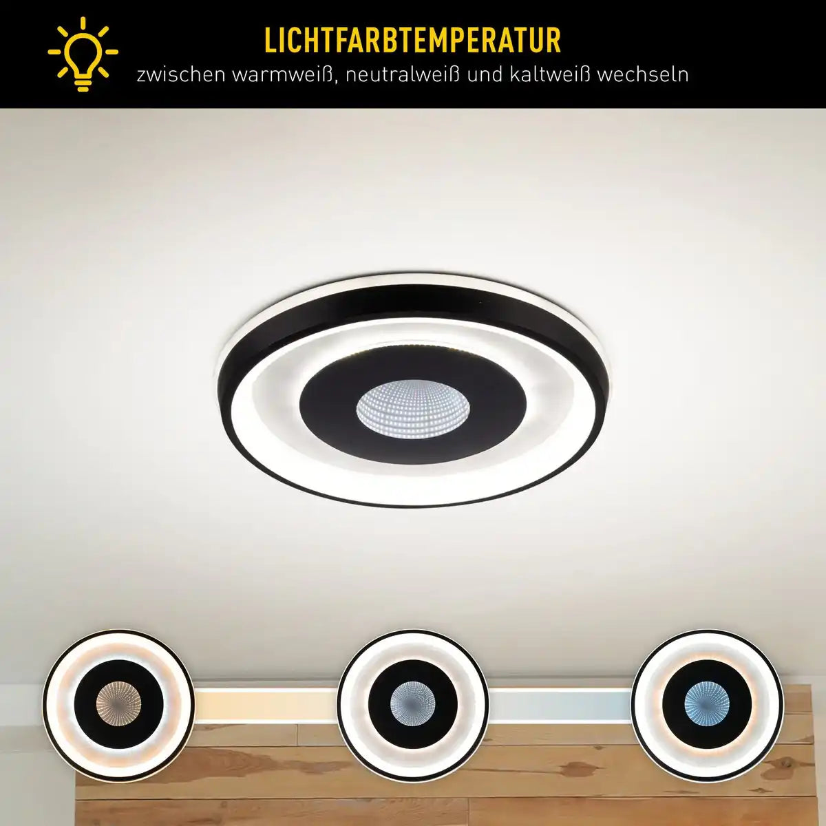 LED Deckenleuchte "EVA" d:49cm
