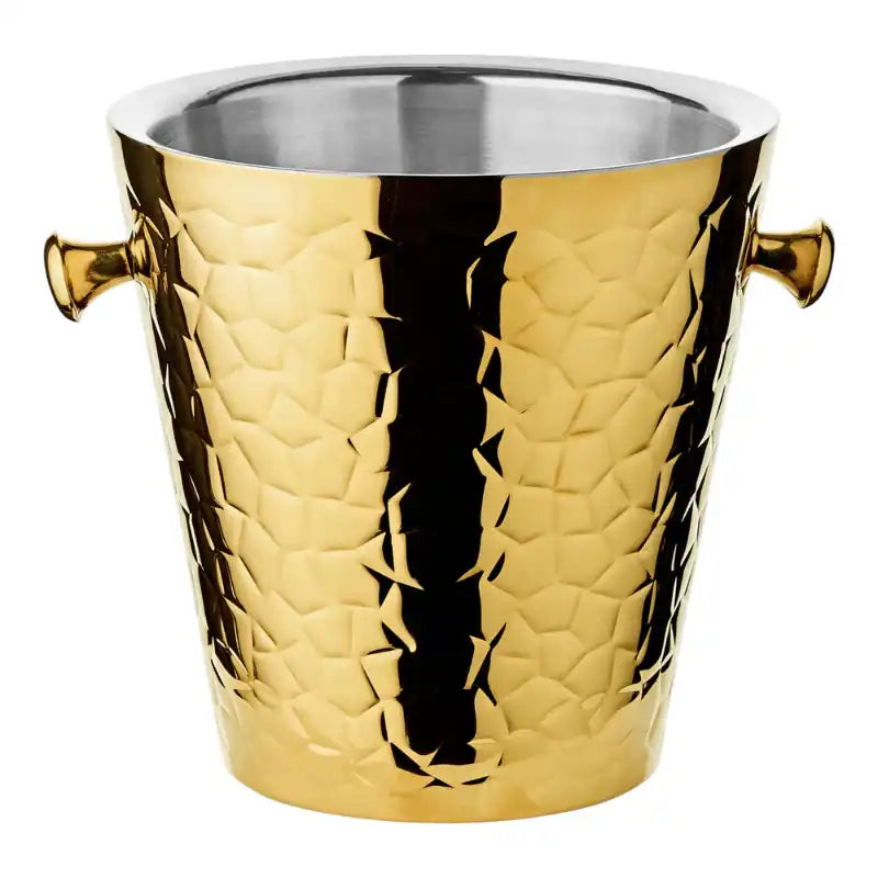 Sektkühler Capri gold H 23 cm