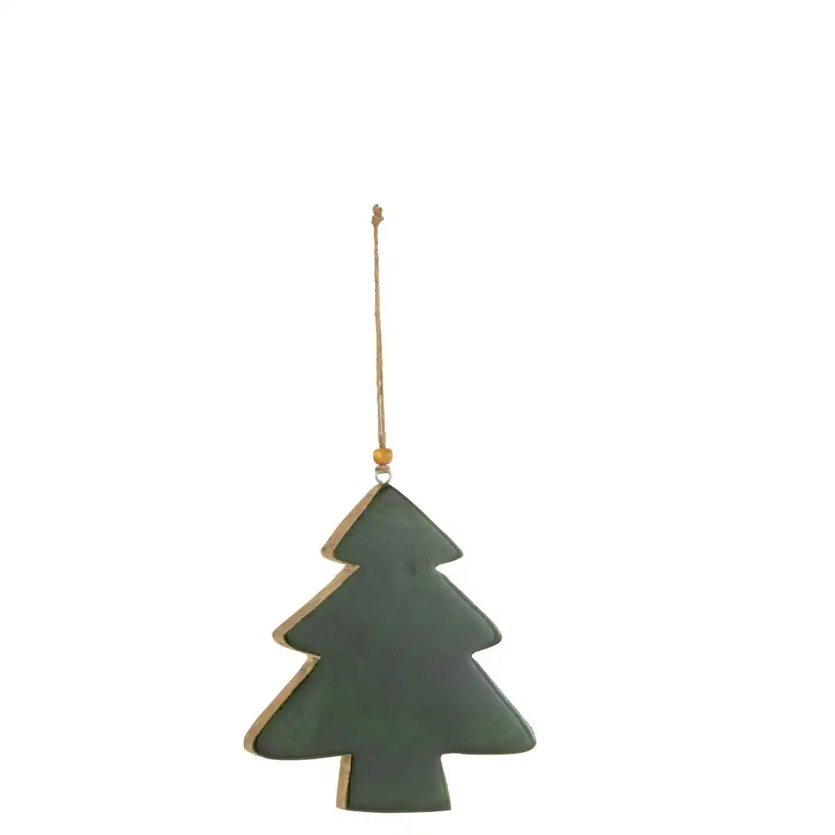 J -Linie Weihnachtsanhänger Boom - Holz - grün - groß - 3 Stücke