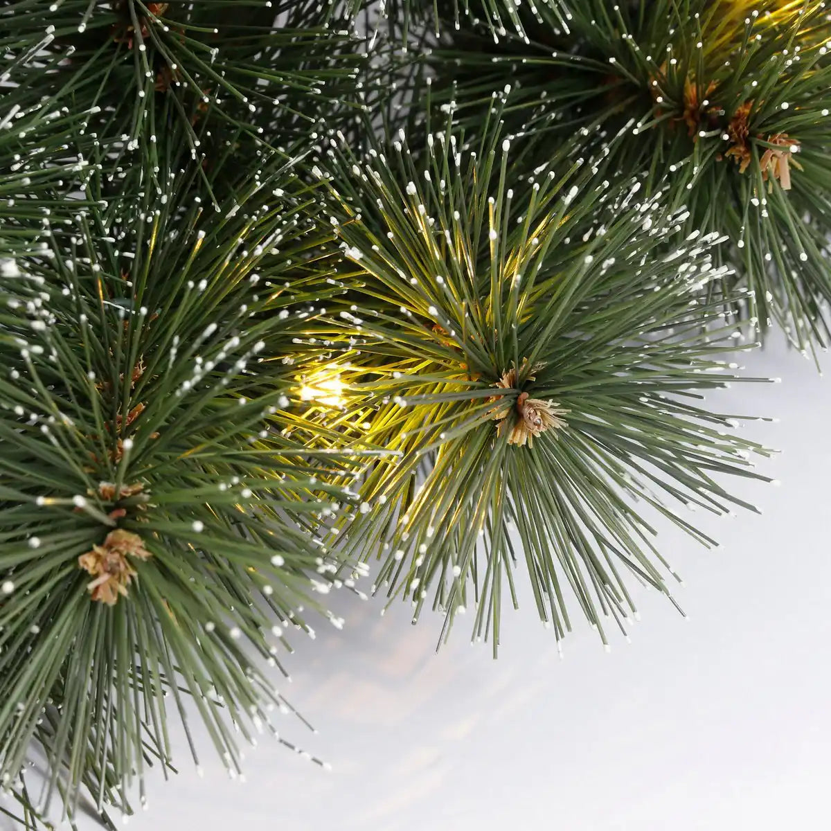 Weihnachtskranz mit LED-Beleuchtung – Ø45 cm – Grün