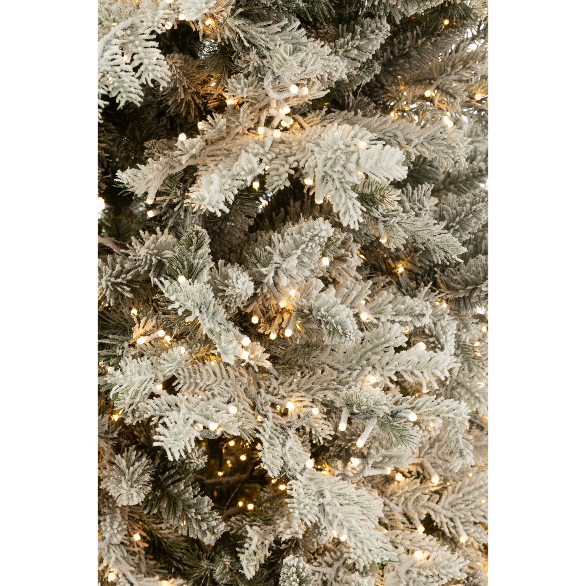 J-Line Weihnachtsbaum+Schnee 3000LED-Lichter Kunststoff weiß