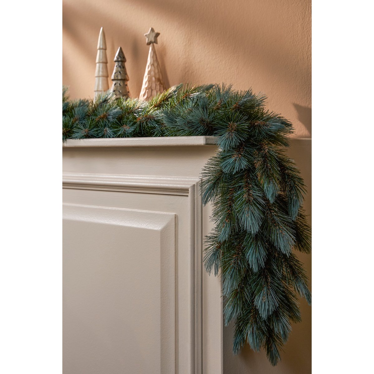 Weihnachten Wyoming-Girlande – L180 cm – Blau