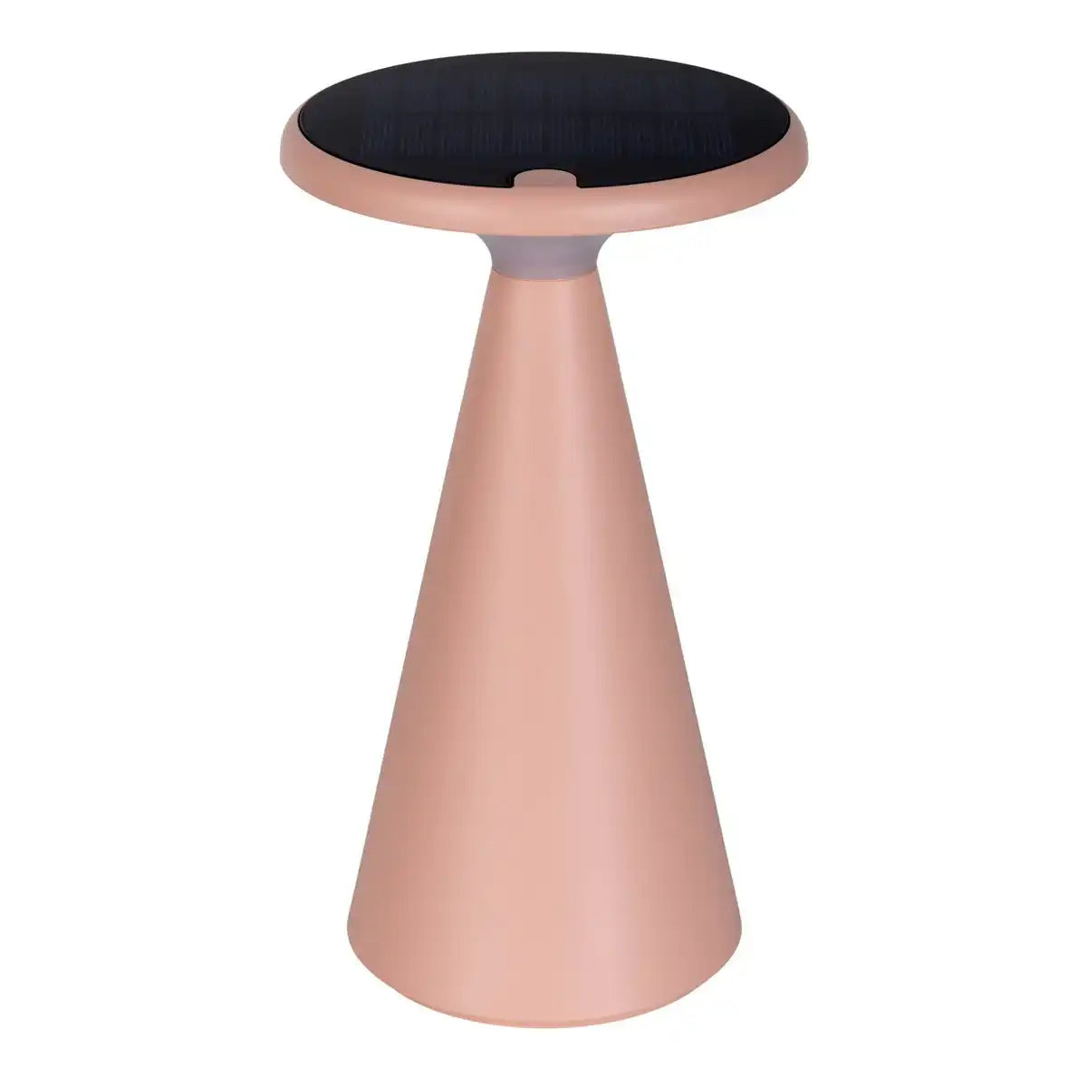 Solar-Akku-Tischleuchte "Palu" für Außen und Innen, aus Kunststoff in Rosa , 20 cm hoch
