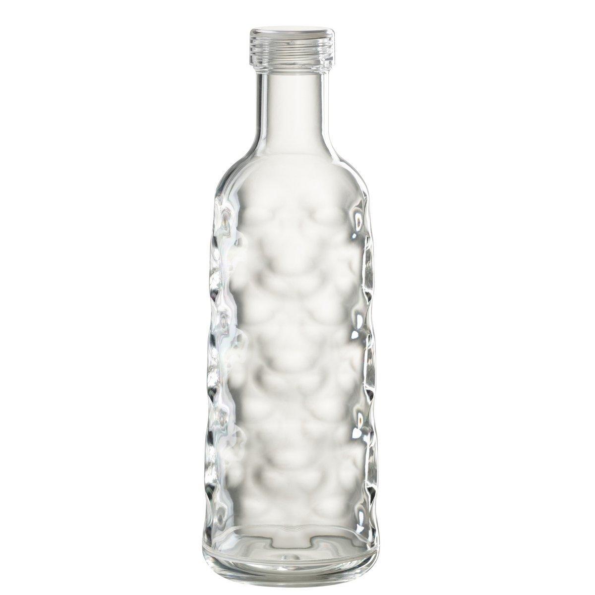 J-Line-Flasche Hammered in Geschenkbox – Kunststoff – transparent