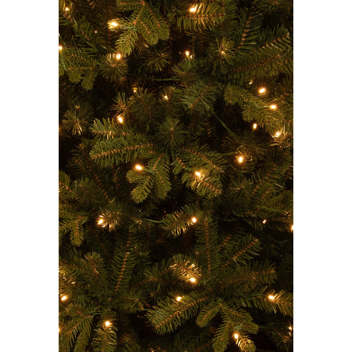 Künstlicher Weihnachtsbaum mit LED-Beleuchtung – H260 x Ø73 cm – Grün