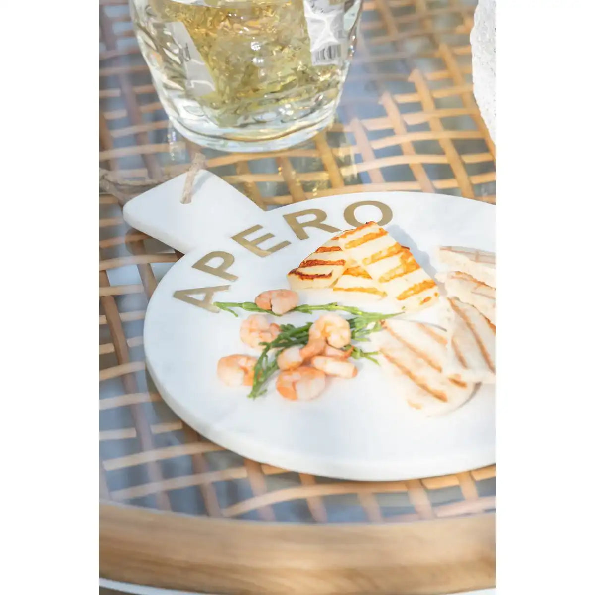 J-line KaaSlank um Apero Marmor White