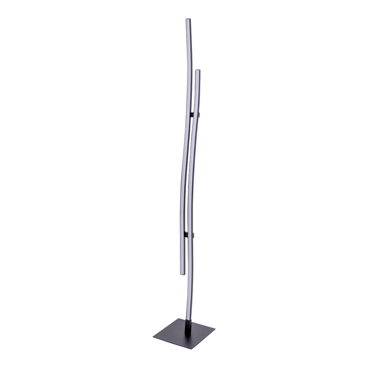LED Stehleuchte "ONDA" h: 130cm, Stehleuchte, Metall und Kunststoff in Schwarz, integrierte LED, Beleuchtung für Wohnzimmer, Esszimmer oder Büro