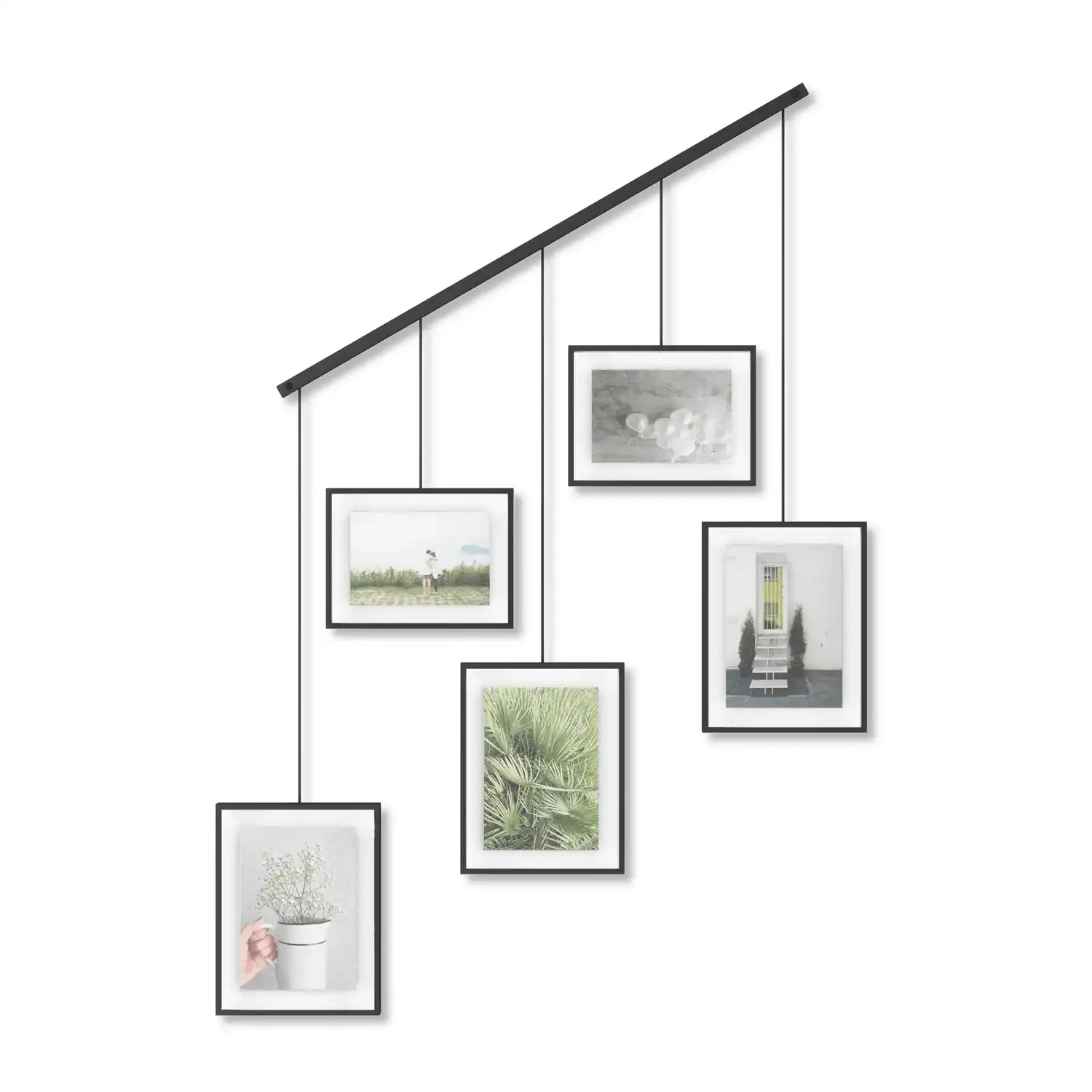 5er-Set Wandbilderrahmen Ausstellungswand Bilderrahmen horizontal oder schräg - HomeDesign Knaus