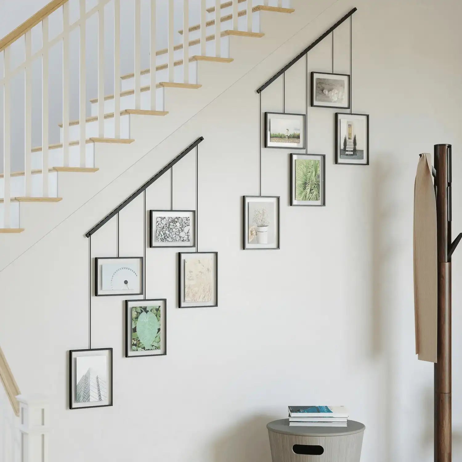 5er-Set Wandbilderrahmen Ausstellungswand Bilderrahmen horizontal oder schräg - HomeDesign Knaus