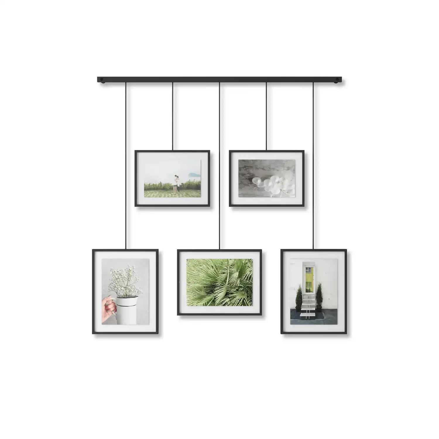 5er-Set Wandbilderrahmen Ausstellungswand Bilderrahmen horizontal oder schräg - HomeDesign Knaus