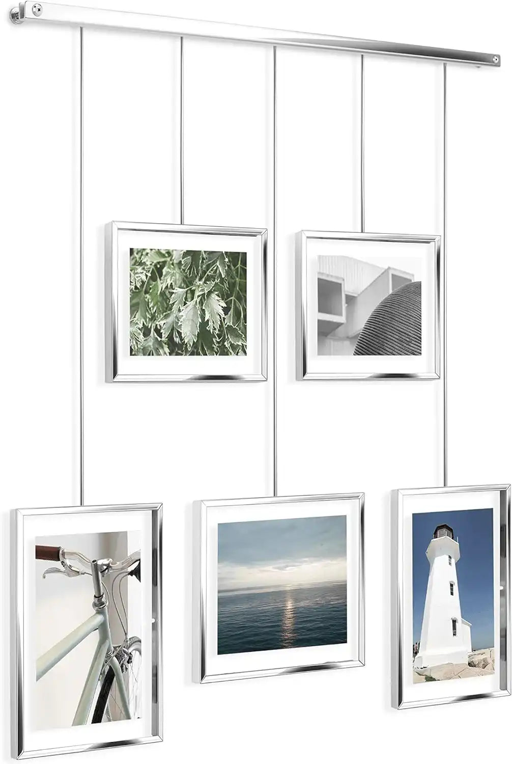 5er-Set Wandbilderrahmen Ausstellungswand Bilderrahmen horizontal oder schräg - HomeDesign Knaus