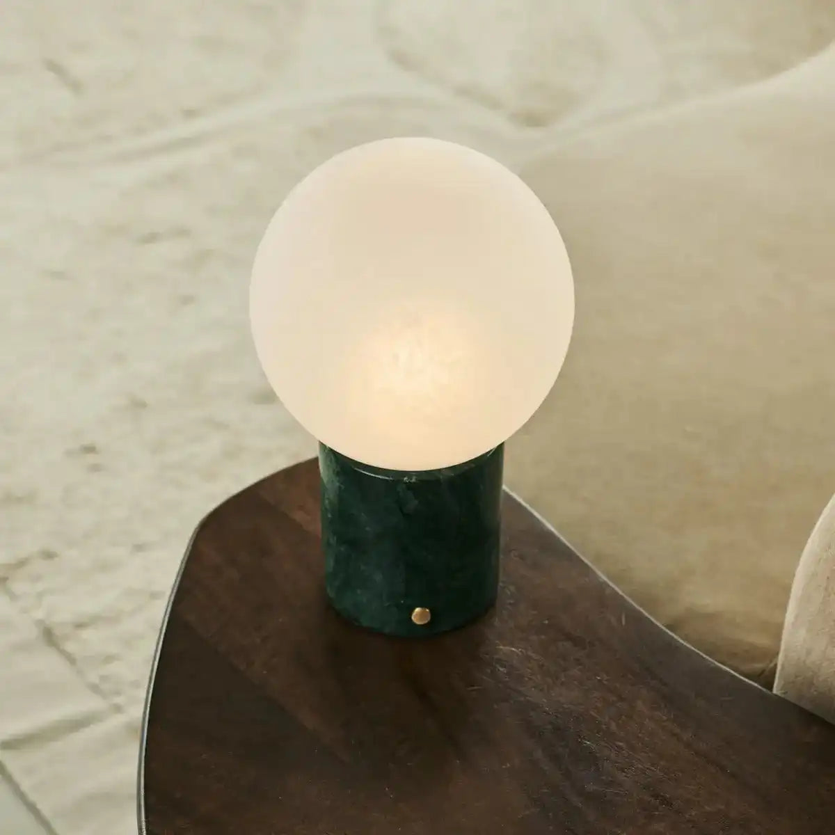 METSU Green / Verde Alpi - Klassische Marmorlampe mit 3 hellen Farben und Dimmfunktion