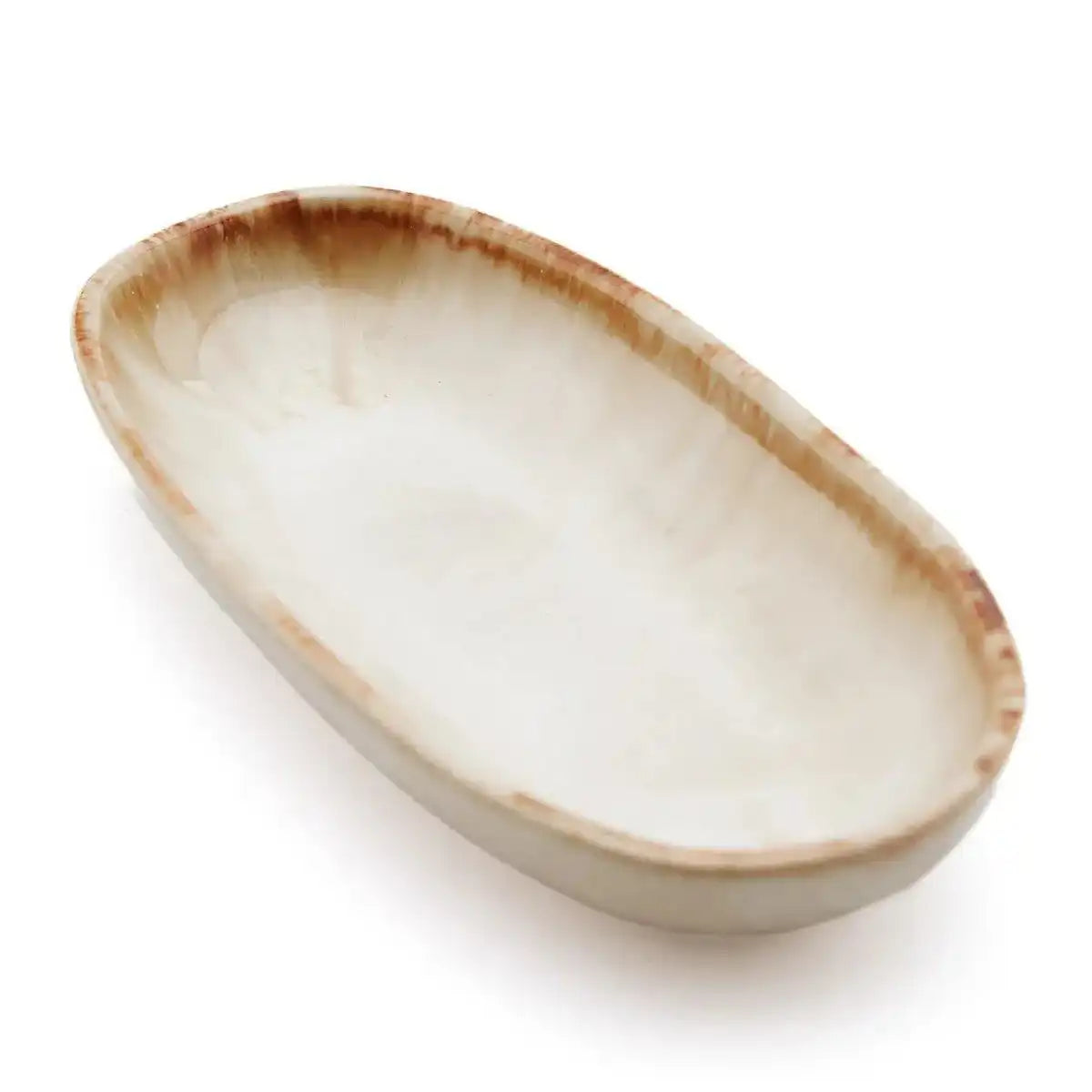 6 er Set Keramik ovale Cascais Teller Speiseteller - HomeDesign Knaus