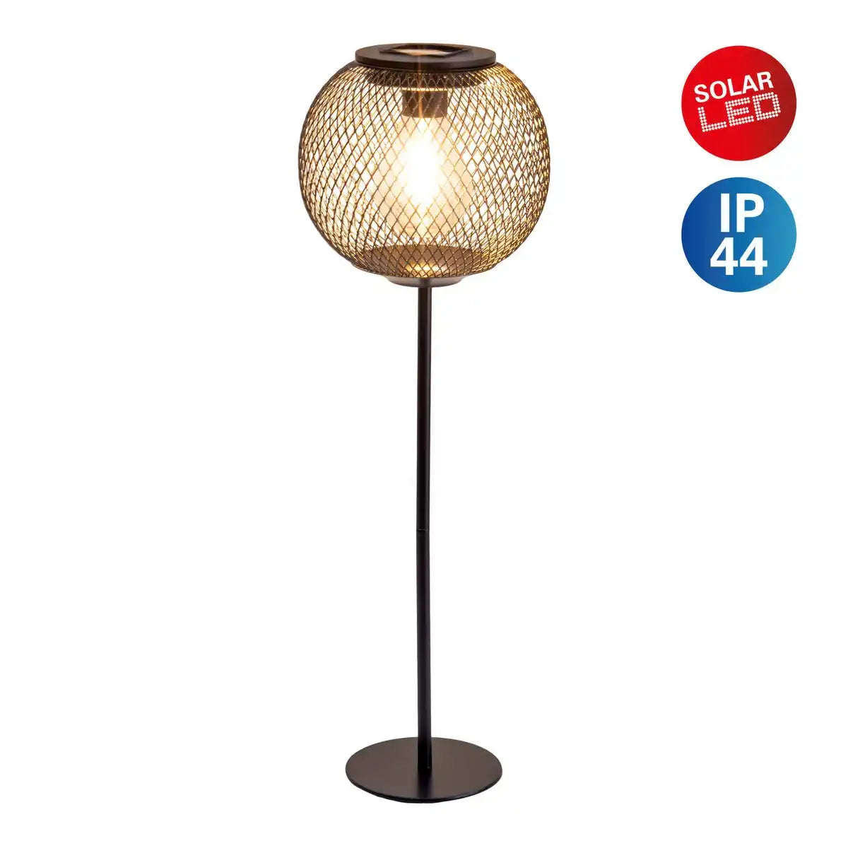 LED Solarleuchte "GELI", Außendeko aus Metall und Kunststoff in Schwarz,, mit fest verbauten LED
