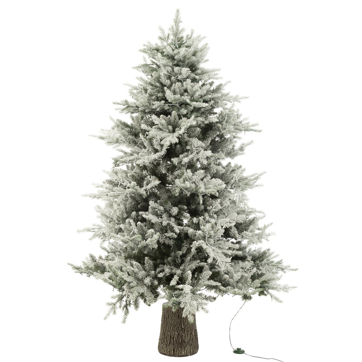 J-Line Weihnachtsbaum+Schnee 3000LED-Lichter Kunststoff weiß