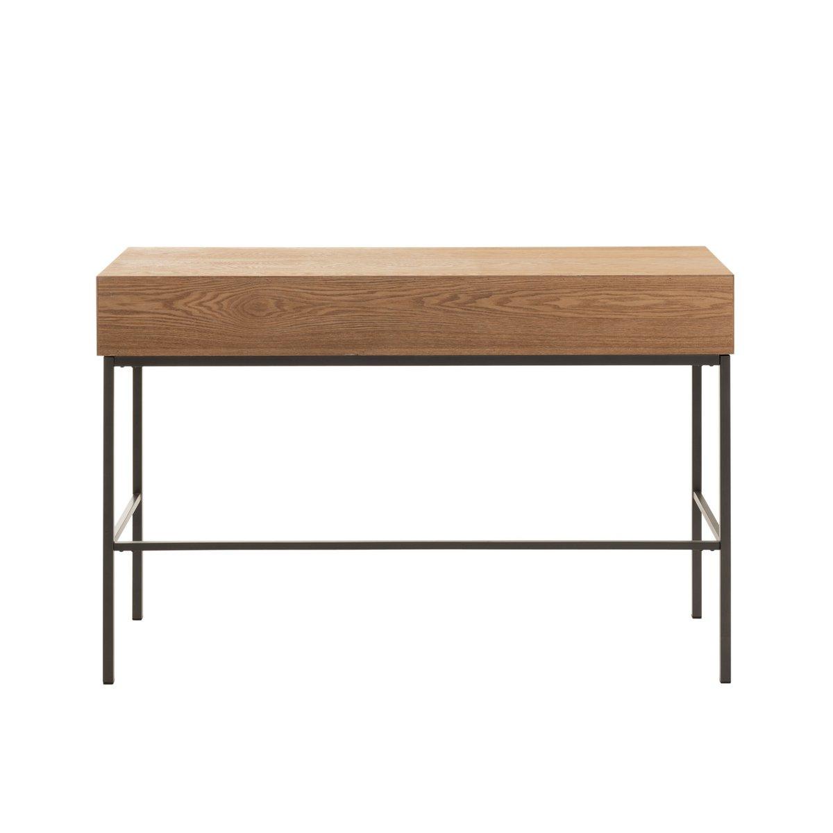 J-Line Konsole 3 Schubladen Holz/Metall Natur